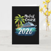 My First Cruise 2026 Funny First Time Cruise Vacat Karte (Gelbe Blume)