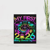 My First Cruise 2026 Funny First Time Cruise Vacat Karte (Vorderseite)