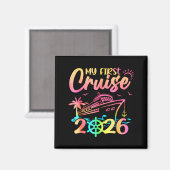 My First Cruise 2026 Funny First Time Cruise Vacat Magnet (Vorderseite/Rückseite)