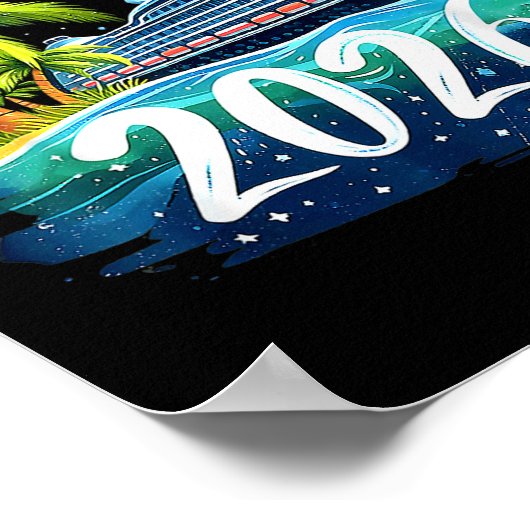 My First Cruise 2026 Funny First Time Cruise Vacat Poster (Ecke)