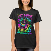 My First Cruise 2026 Funny First Time Cruise Vacat T-Shirt (Vorderseite)