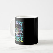 My First Cruise 2026 Vacation Tie Dye Family Cruis Kaffeetasse (Vorderseite Links)