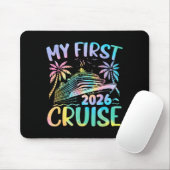 My First Cruise 2026 Vacation Tie Dye Family Cruis Mousepad (Mit Mouse)
