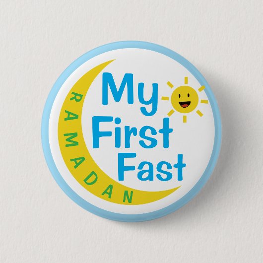 My First Fast Kids Ramadan Award Gift Pin Button (Vorderseite)