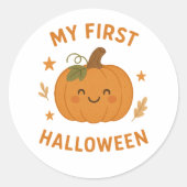 My First Halloween 2025 Baby sticker, Halloween Runder Aufkleber (Vorderseite)