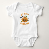 My First Halloween Cute Baby Bodysuit | Newborns Baby Strampler (Vorderseite)