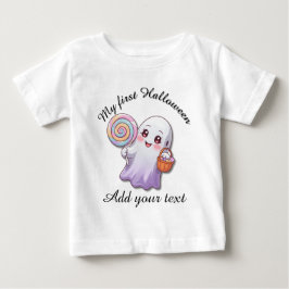 My First Halloween Ghost Baby Tee