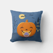 My First Halloween Pacifier Pumpkin Kissen (Vorderseite)