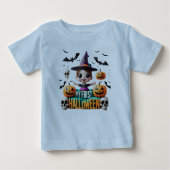 My first Halloween: Scares and laughter! Baby T-shirt (Vorderseite)