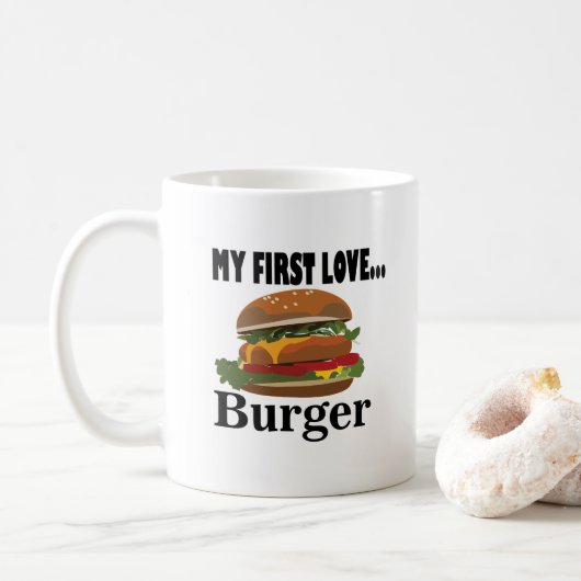 My First Love Burger Kaffeetasse (Mit Donut)