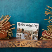 My First Mothers Day Retro Photo Collage Fotoplatte (Seite)
