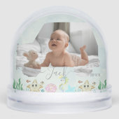 My First Ocean Ride – Baby 2 Image Keepsake  Schneekugeln (Vorderseite)