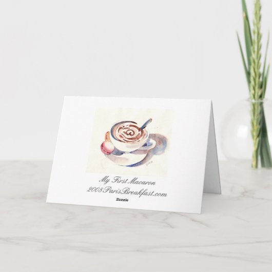 My First Paris Macaron Karte (Rückseite)