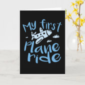 My First Plane Ride Karte (Gelbe Blume)