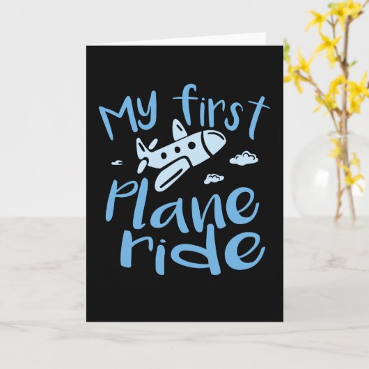 My First Plane Ride Karte (Gelbe Blume)