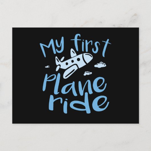 My First Plane Ride Postkarte (Vorderseite)