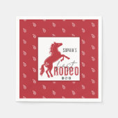 My First Rodeo Birthday Napkins - Western Cowboy 1 Serviette (Vorderseite)
