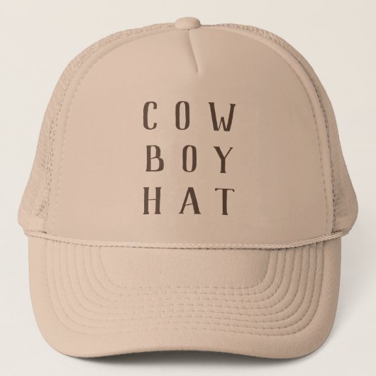 My First Rodeo Western Birthday Cowboy Party Hat Truckerkappe (Vorderseite)