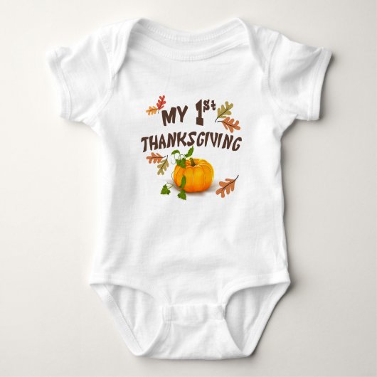My First Thanksgiving Baby Strampler (Vorderseite)