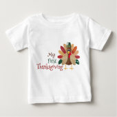 My first Thanksgiving, let's give thanks for clean Baby T-shirt (Vorderseite)