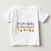 My first Thanksgiving, let's give thanks for clean Baby T-shirt (Rückseite)