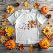 My first Thanksgiving, let's give thanks for clean Baby T-shirt