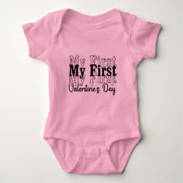 My First Valentine’s Day – Cute Baby, Newborns Baby Strampler