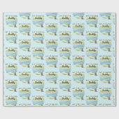 My Fishing Buddy Wrapping Paper Roll Geschenkpapier (Flach)