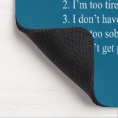 My Five Moods Funny Sarcastic Snarky Adult Humor P Mousepad (Ecke)