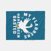 My Flabbers Have Been Gasted Distressed Retro Funn Fleecedecke (Vorderseite (Horizontal))