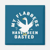 My Flabbers Have Been Gasted Distressed Retro Funn Magnet (Vorne)