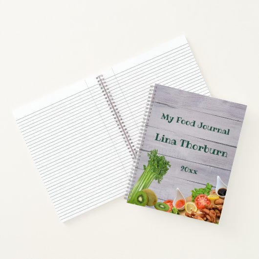 My Food Journal bearbeiten Notizblock (Innenseite)
