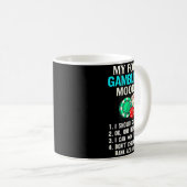 My Four Gambling Moods Funny Casino Gambler Quote Kaffeetasse (VorderseiteRechts)