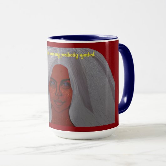 My Freckles Are My Positivity Symbol Tasse (VorderseiteRechts)