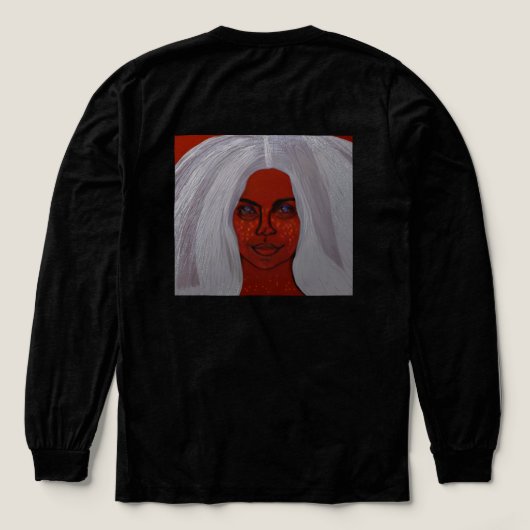 My Freckles Are My Positivity Symbol Tri-Blend Shirt (Design Rückseite)