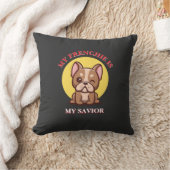 My Frenchie Is My Savior cute French Bulldog Meme Kissen (Decke)