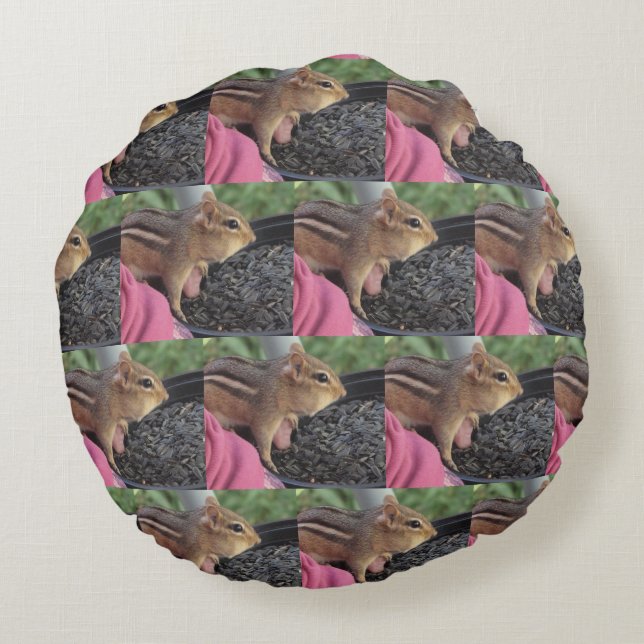 My Friend Chippy Round Pillow Rundes Kissen (Rückseite)