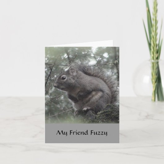 My Friend Fuzzy Karte (Vorderseite)