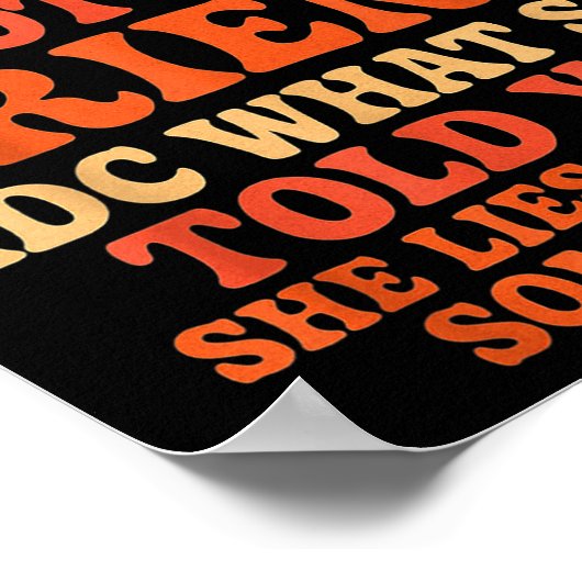 My Friend Not Your Friend Funny Drama Quote Poster (Ecke)