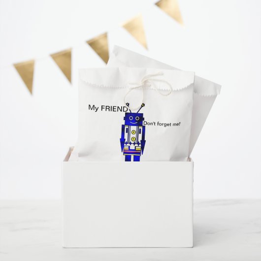 "My FRIEND" Robot Fevor Bags Geschenktütchen (Party)