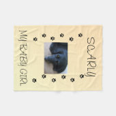 My Fur Babies Peach Glow Fleecedecke (Vorderseite (Horizontal))