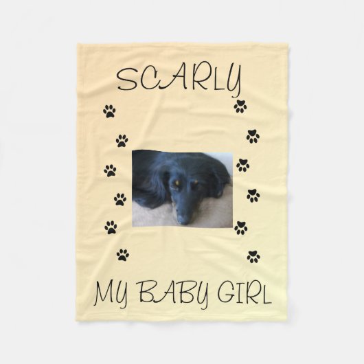 My Fur Babies Peach Glow Fleecedecke (Vorderseite)