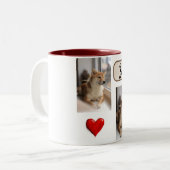 My Furry Friend Custom Dog Photo Mug with Name Zweifarbige Tasse (Vorderseite Links)