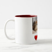 My Furry Friend Custom Dog Photo Mug with Name Zweifarbige Tasse (Links)