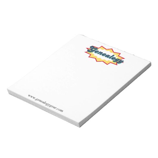 My Genealogy Notepad Notizblock (Rotiert)