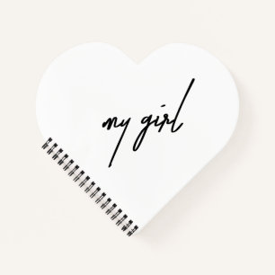My Girl Niedlich & ästhetisches Notebook - Trendy  Notizblock
