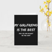 My Girlfriend Is The And Yes She Bought Me This  Karte (Gelbe Blume)