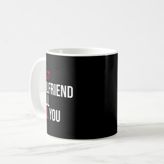 My Girlfriend Will Kill You Relationship Funny Gf Kaffeetasse (Vorderseite Links)