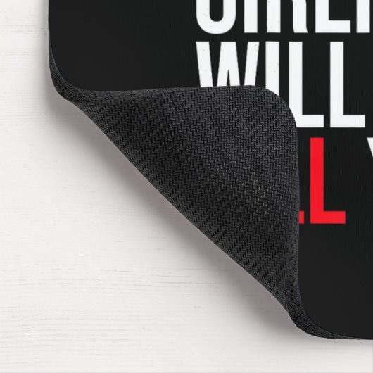 My Girlfriend Will Kill You Relationship Funny Gf Mousepad (Ecke)