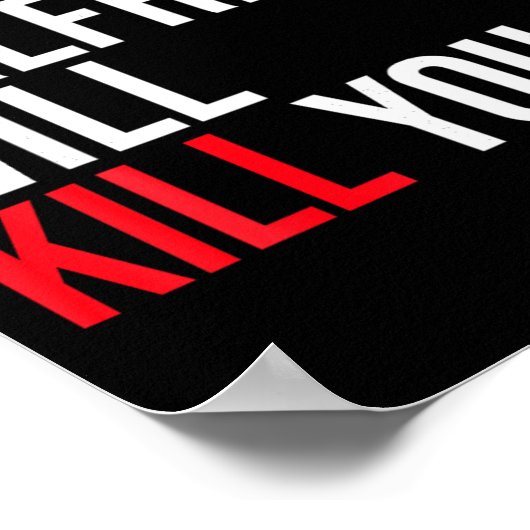 My Girlfriend Will Kill You Relationship Funny Gf  Poster (Ecke)